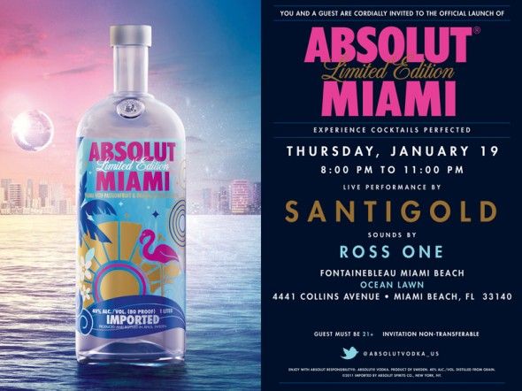 Absolut Miami launches new flavor and bottle in Miami