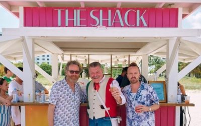 Bryan Cranston an Aaron Paul Launch the SLS Beach The SHACK With Dos Hombres