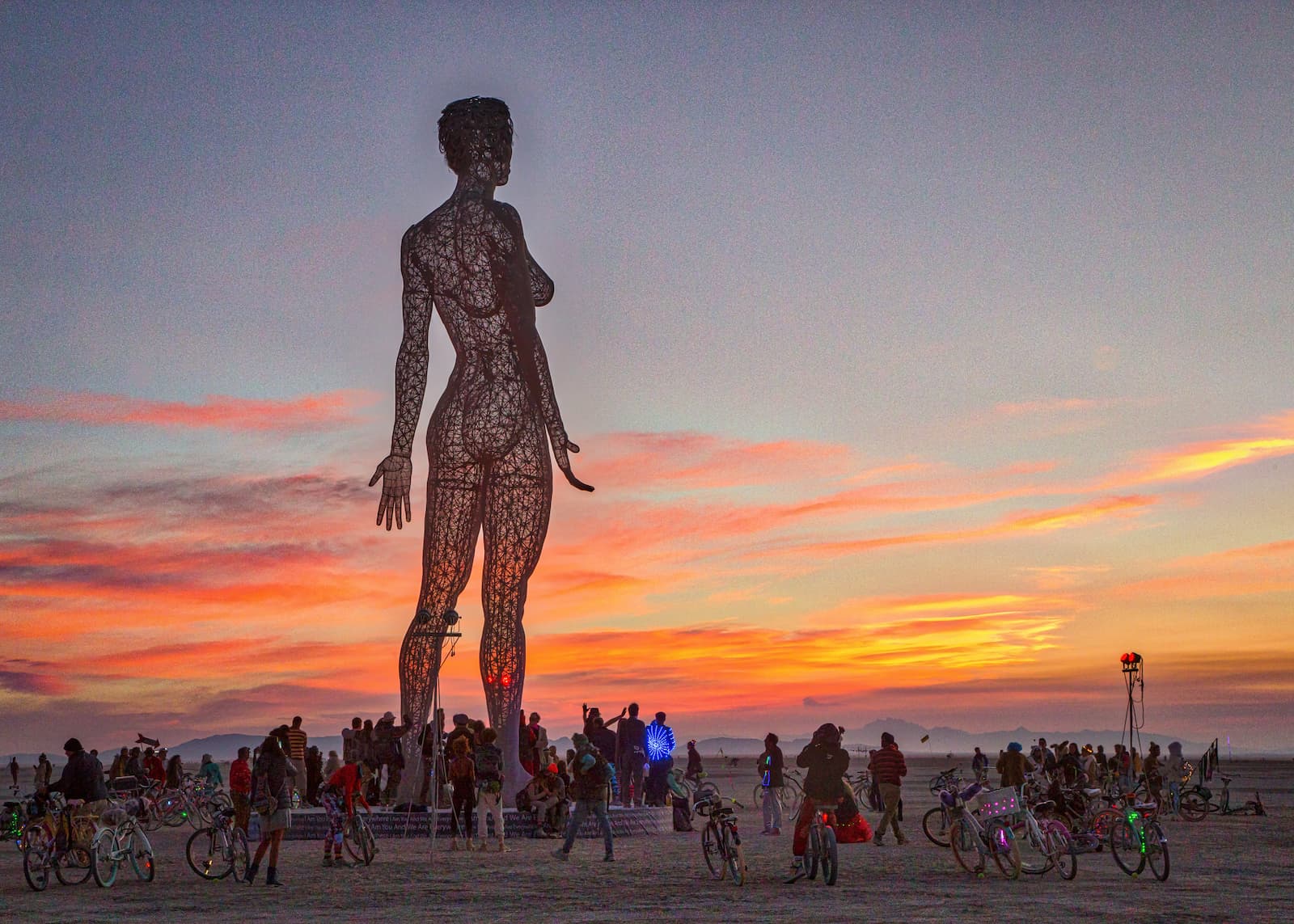 Lincoln Road’s Art Week Centerpiece 45Foot Burning Man Sculpture