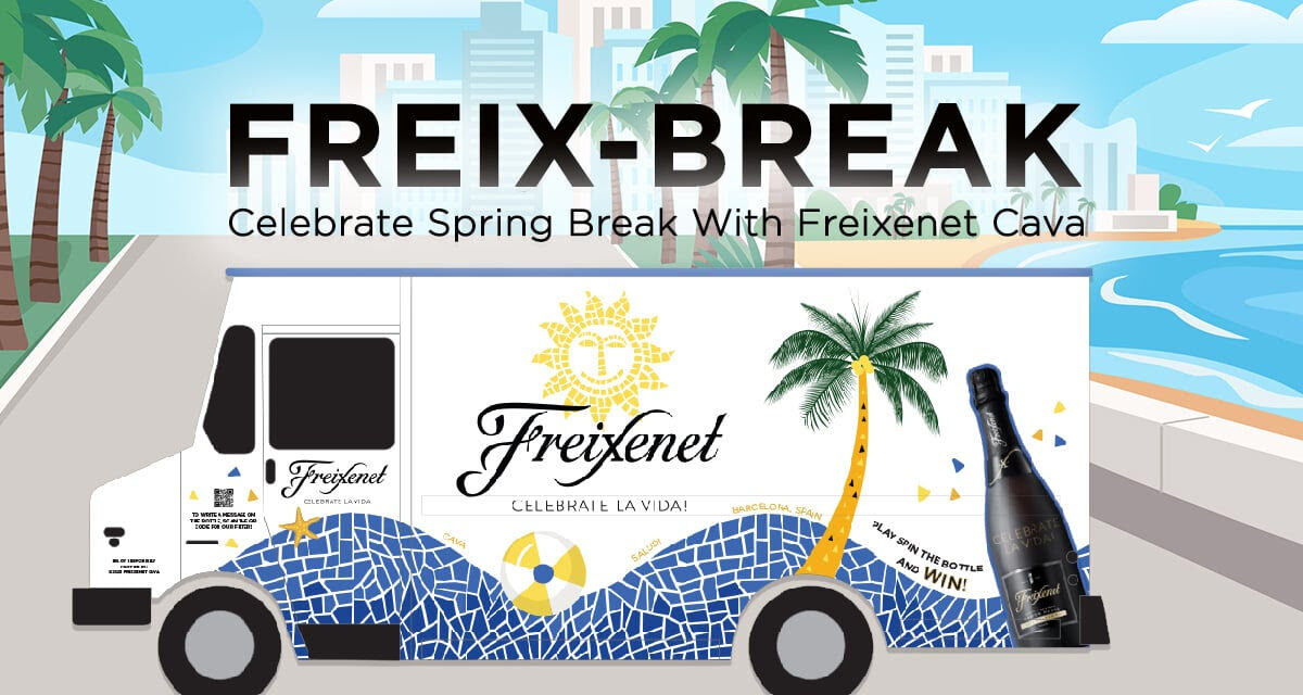 Freix-Break: Find the Freixenet Cava Truck and Spin the Bottle to Win & Give